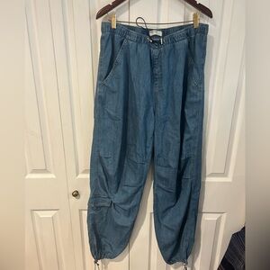 Womens Blue Denim Pants